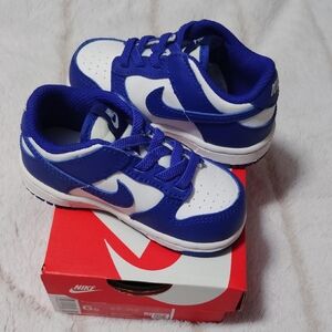 Nike Kids Blue and White Sneakers